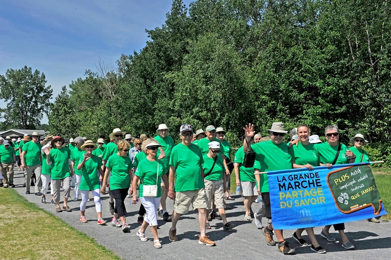 Des aînés s'unissent pour La Grande Marche « Partage du Savoir 2018 » à Québec