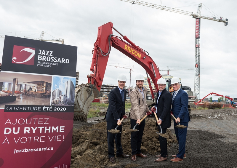 Lancement de la résidence Jazz Brossard, un projet innovant de près de 105 millions et 400 appartements pour aînés.